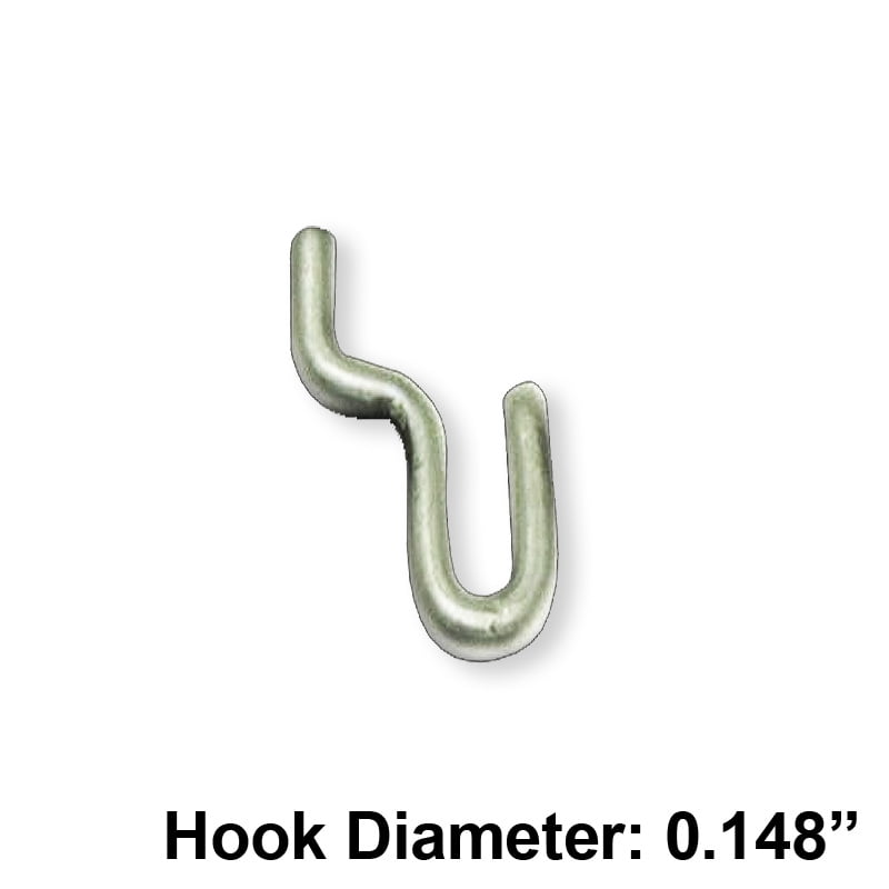 Metal J-Hook for Pegboard or Slatwall
