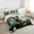 thumbnail image 3 of Castle Fairy Highland Cow Bedding Comforter Set 2pcs for Teens Boys Girls,Western Farmhouse Twin Comforter Sets Microfiber,Chic Floral Dandelion Breathable Bedding Set,Lightweight Room Decor, 3 of 8