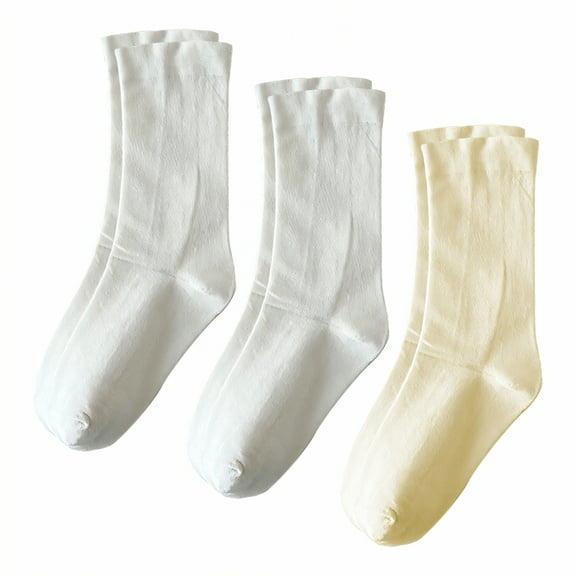 TELOLY 3Pairs Womens Crew Socks,Quick Drying Boot Socks,Non-Slip Womens Socks Size 9-11,Combination1