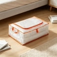 thumbnail image 4 of Tunhigl 40L Clear Storage Bags with Zipper and Handle for Clothes Heavy Duty Plastic Blanket Clothes Moving Bags Cloth Bins for Blanket Comforter Clothing, S, 4 of 6