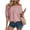 34# Pink, variant on Off The Shoulder Short Sleeve for Women Summer Blouses Dressy Casual Boho Stretch Tops White XL