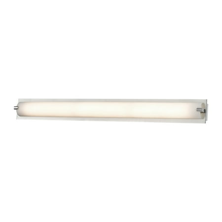 

Piper 1-Light Vanity Sconce in Chrome with Frosted Glass - Medium