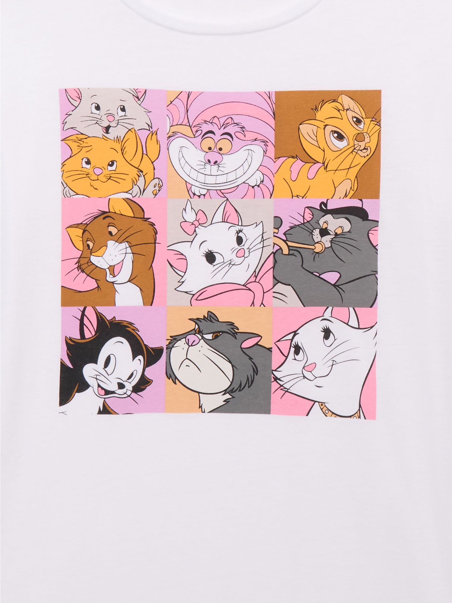 Disney Cats Girls Short Sleeve Graphic T-Shirt, Sizes 4-16