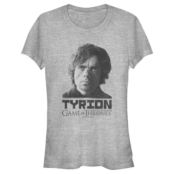 Junior's Game of Thrones Tyrion Lannister Portrait  Graphic Tee Athletic Heather X Large