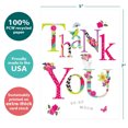 thumbnail image 2 of Tree-Free Greetings Thank You Greeting Card 8 Pack, 5x7, Floral Thank You (GA53658), 2 of 8