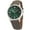 Green, Gray, variant on Baume & Mercier Clifton Baumatic COSC Automatic Stainless Steel Green Dial Black Leather Strap Date Mens Watch M0A10592