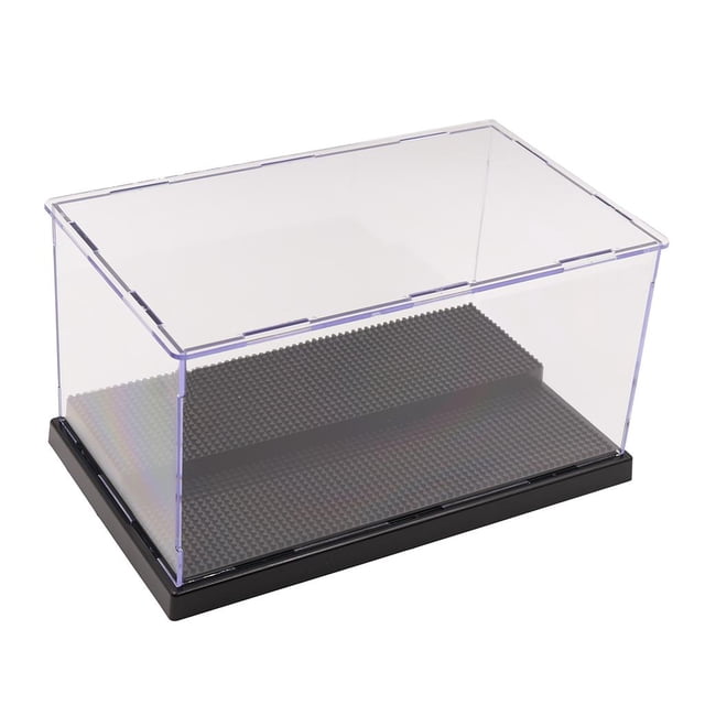Caja de exhibición Zulema transparente para mini figuras bloques de construcción negro