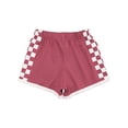 thumbnail image 6 of TiaoBug Kids Girls Cotton Shorts Contrast Color Plaid Cycling Yoga Running Shorts Summer Hot Pants Hot Pink 110, 6 of 7