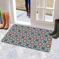 thumbnail image 5 of Exquisite Moroccan Trellis Small Kitchen Rug - No-Skid, Absorbent Indoor Entryway Door Mat with Soft Rubber Backing - Ideal Throw Carpet for Bedside, 5 of 6