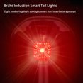 thumbnail image 2 of Dalazy Taillight Smart Brake Sense Rechargeable Bike Adjustable Auto Star Stop 8 Modes Flashing Lamp Riding Accessories Seatpost, 2 of 8