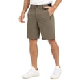 thumbnail image 2 of Domuza Men's Golf Shorts Classic-Fit Casual Comfy Shorts 2026 New Fashion Lightweight Dressy Travel Shorts with Pockets Light Brown 3XL, 2 of 4