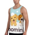 thumbnail image 2 of KLL Cute Dog In Bathtub1 Print Men's Muscle Gym Workout Stringer Tank Tops Bodybuilding Fitness T-Shirts Tank Tops Men-3X-Large, 2 of 7