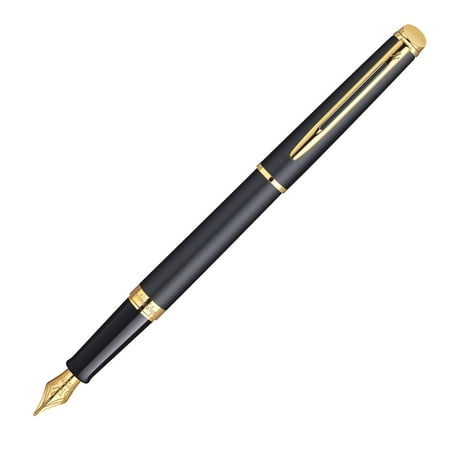 Waterman Hemisphere Black GT Fountain Pen Fine (Best Waterman Fountain Pen)