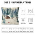thumbnail image 5 of COMIO  Winter Wonderland Decorative Throw Pillow Covers, Snowy Forest Cardinal Red Bird Deer Fox Rabbit Cushion Case Decor, Farmhouse Christmas Holiday Seasonal Home Decor for Couch, 5 of 5