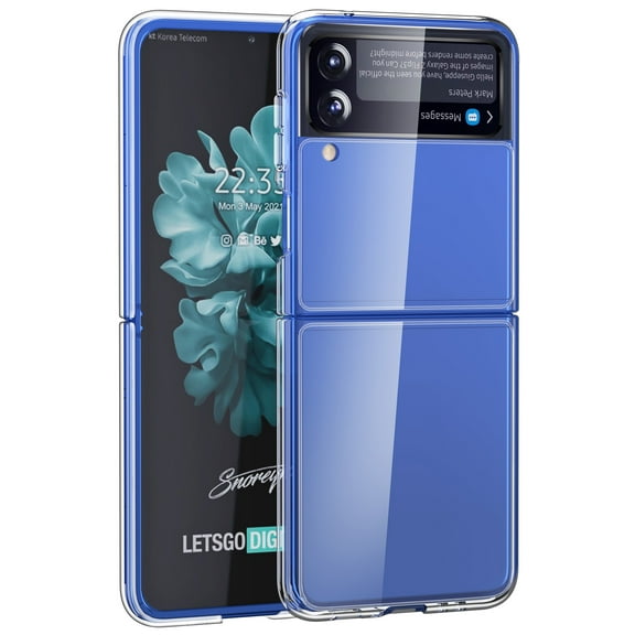 Clear Case for Galaxy Z Flip3, Nakedcellphone [See-Thru Transparent] Slim Semi-Flexible TPU Shell Protector Cover for Samsung Galaxy Z Flip 3 5G (SM-F711, 2021)