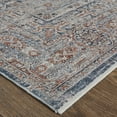 thumbnail image 3 of Feizy Marquette Transitional Medallion, Gray/Ivory/Orange, 2'8" x 10' Runner Stain Fade Resistant Pet & Kid Friendly Bohemian & Eclectic Oriental Floor Rug for Living room Bedroom, 3 of 8
