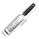 thumbnail image 3 of Rallador de Queso de Acero Inoxidable con Mango Ergonómico – Rallador de Cocina Multiusos para Rallar Uniformemente Queso, Ralladura de Limón, Verduras, Fácil de Limpiar, 3 of 8