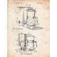 thumbnail image 2 of Borders, Cole 15x18 White Modern Wood Framed Museum Art Print Titled - PP208- Vintage Parchment Dart Coffee Maker 1975, 2 of 4