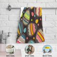 thumbnail image 5 of Bright Eggs Pattern Hand Towels 2 PCS, Spring Easter Kitchen Towel Ultra Soft and Highly Absorbent,Decorative Fingertip Face Towel for Bathroom Hotel, 28.3"x14.4", 5 of 5