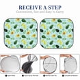 thumbnail image 5 of Goofa Avocado Flowers And Leaves Pattern 2 Piece Car Windshield Sun Shade Foldable | Front Windshield Shade for Sun, Heat and UV Rays | Sunshade for Car Front Window-Large, 5 of 7