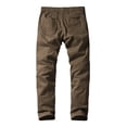 thumbnail image 4 of Pantalones Casual Match Ajustados de Corte Cónico en Khaki Claro, 4 of 6