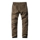 thumbnail image 3 of Pantalones casuales que combinan con la parte delantera plana y ajustada para hombre de 36 pulgadas, color caqui claro, 3 of 5