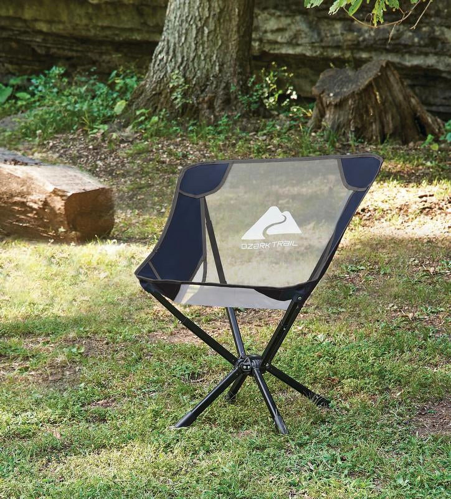 OZARK TRAIL ADULT INSTANT COMPACT CHAIR, NAVY