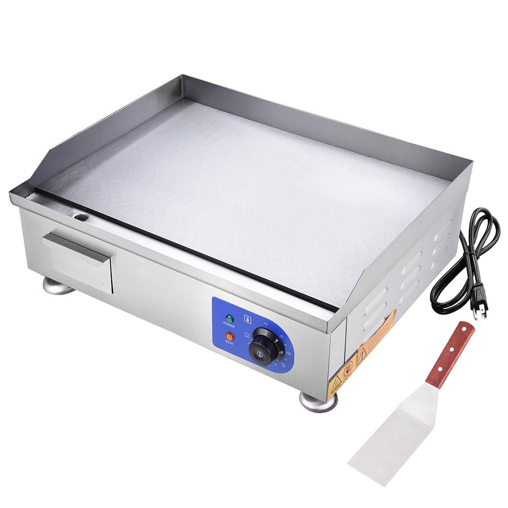 Yescom 2500W 24&quot; Commercial Electric Griddle Countertop Flat Top Grill BBQ