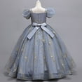 thumbnail image 2 of Gubotare Dresses for Teen Girls Flower Girl Sequin Butterfly Dress for Kids Wedding Pageant Party Gown Princess Birthday Tulle Dress Size 13-14 (Grey,13-14 Years), 2 of 9