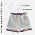 thumbnail image 3 of FORMRS Boys Swim Trunks Quick Dry Mesh Liner Boardshorts Sizes XS-XL, Colorful Leaves, 3 of 7