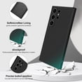 thumbnail image 2 of XUCP-Case Compatible with Samsung Galaxy S24 Ultra, Silky-Soft Touch Full-Body Protective Phone Silicone Case, Shockproof Cover with Microfiber Lining, Black, 2 of 4