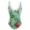 thumbnail image 3 of Cathalem Womens Swimsuits Athletic Training Tummy Control Swimwear,Green M, 3 of 3