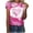 Pink F, variant on Fayshow0 Breast Cancer Awareness Accessories T Shirts Save Up under 50% Women's Casual Letter Print Pullover Short Sleeve T-Shirt Tops Shirt,Pink XXL