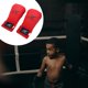 thumbnail image 3 of Guantes Sanda de boxeo premium con palma de cuero, guantes de karate para fitness, gimnasio, hombres y mujeres. Rojo, 3 of 8