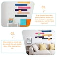thumbnail image 3 of 7pcs Felt Bulletin Board Strips Memo Board Bar Strips for Home Office Classroom, 3 of 8