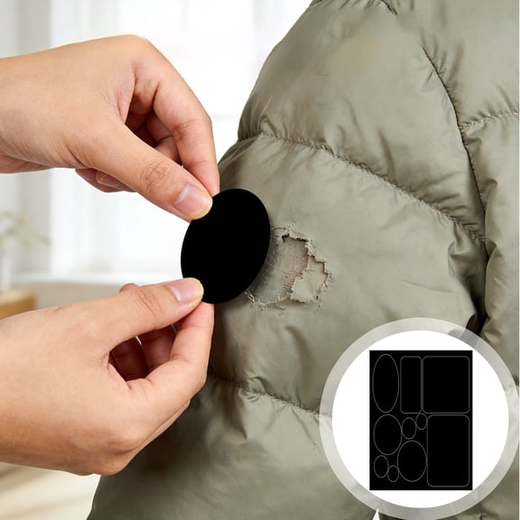 Down Jacket Repair Patch, Self Adhesive Patches, Patches For Clothes, Washable Seamless Adhesive Repair Patches for Down Jacket, Tent, Backpack & Inflatable Pad