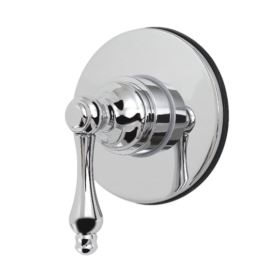 Kingston Brass KS4031AL Restoration Single-Handle Six-Way Diverter Valve with Round Trim Kit in Polished Chrome