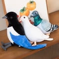 thumbnail image 2 of 20cm Simulation Parrot Magpie Plush Toy Stuffed Animal Cute Birds Doll Pigeon Pillow Toys for Kids Girls Gift Props Home Decorgreen parrot20cm Deng Xun unisex, 2 of 2