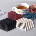 thumbnail image 4 of Kit de posavasos geométricos creativos, para posavasos, posavasos para jarrones, absorbentes y resistentes a la suciedad, 4 of 5
