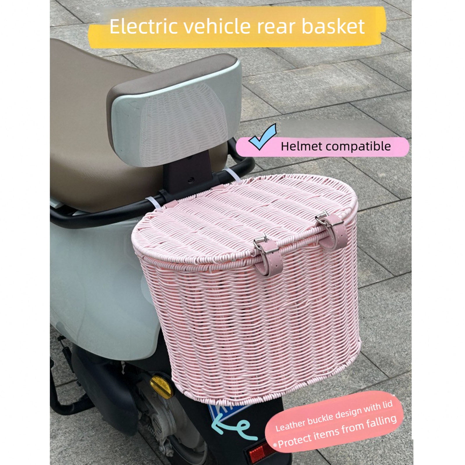 Kids Bike Basket Front Decoration Child Scooters Front Storage Panniers Basket Children's Bike Accessory