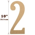 thumbnail image 3 of 10” Wooden Numbers for Crafts, 3 of 48