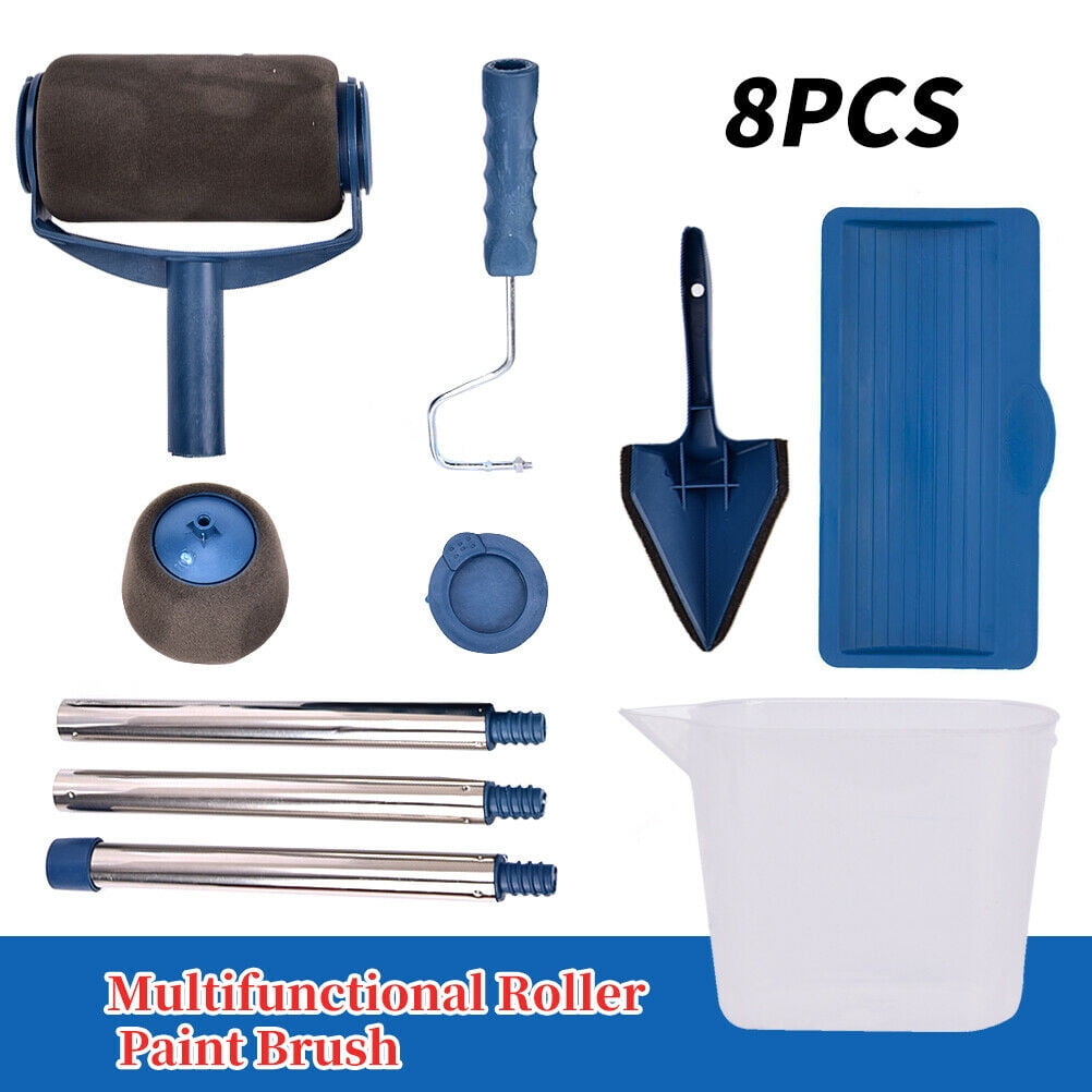 EAYSG Paint Roller Kit 8 Pcs Paint Runner Set Paint Paint Roller Brush