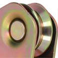thumbnail image 2 of 2pcs 38mm V-groove fixed pulley galvanized alloy steel track rail pulley for industry, 2 of 4
