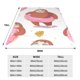thumbnail image 3 of Balery Sloth with Donuts1 Manta de Felpa Suave y Acogedora – Cobija de Franela Aterciopelada para Cama, Lavable y Cálida para Sofá, Mascotas, Transpirable-80"x60", 3 of 7