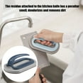 thumbnail image 4 of Injueey Esponja de esmeril frotando cocina mágica descontaminación cepillo de limpieza tazón olla de con mango lijado oxidado Suministros de limpieza para el hogar azul oscuro, 4 of 6