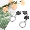 thumbnail image 4 of Unique Bargains 1 Pc Durable Camellia Bag Extender Chain Silver Tone Black Zinc Alloy, 4 of 5