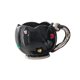thumbnail image 4 of Taza de cerámica con forma de tulipán, taza para latte art, taza novedosa para beber, tazas para capuchino, jugo de 400 ml negro, 4 of 9