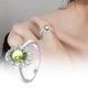 thumbnail image 4 of Anillo Ovalado Verde Oliva para Mujer Anillo Lleno de Luz Anillo de Joyería de Moda Anillo de Mujer de Moda y Versátil, 4 of 8
