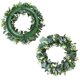 thumbnail image 5 of Artificial Greenery Wreath Colgante Puerta Simulación Hojas Decoración Hogar Boda Herramienta de adorno floral Jumpingount HA8218-00B, 5 of 6