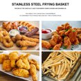 thumbnail image 3 of Shisuyan Fry Mesh Bowl Stainless Steel Home Cooks Frying 1Set 15.7X5.5X4.9In, 3 of 8